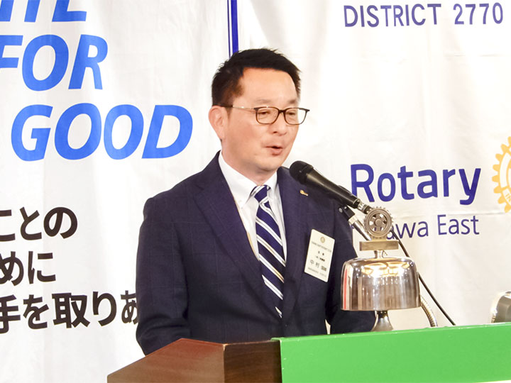 ロータリーの友紹介:中村公共イメージ常任委員長