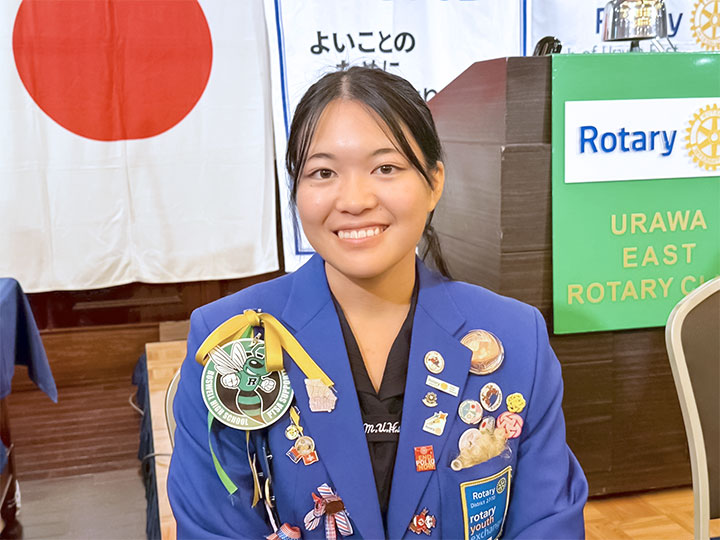 卓話:帰国報告( 2024-25年度青少年交換 アメリカ・ジョージア州派遣 )