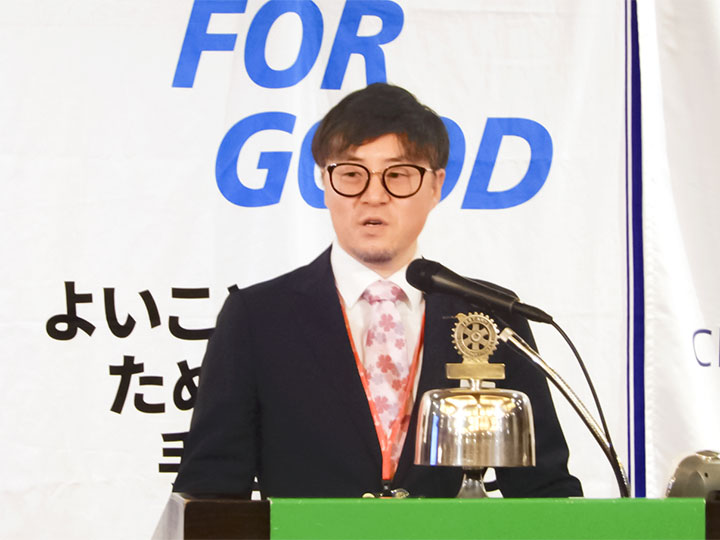 卓話者の紹介:長田会員