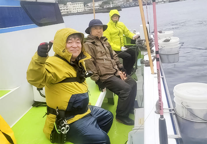 杉本会員、大野会員、平田顧問